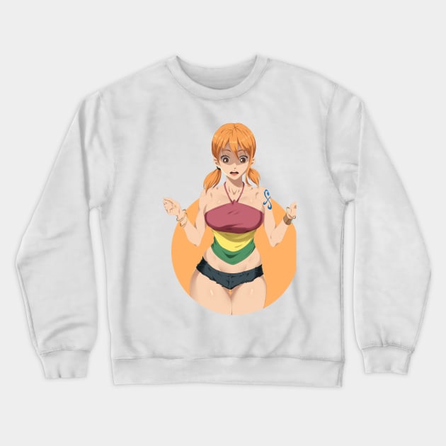 Nami // One Piece Strong World Crewneck Sweatshirt by StayAlivePlz